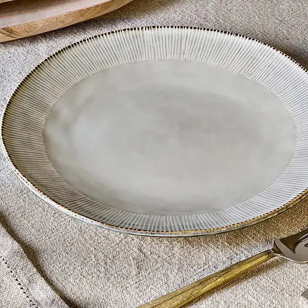 Nkuku Malia Dinner Plate Cream